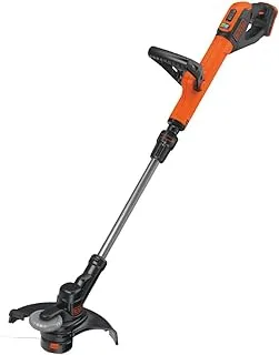 BLACK+DECKER Cordless Power String Trimmer, POWERCONNECT Series, 18 V, 28 cm Cuts, 7400 RPM, Lightweight, Battery not Included, Orange/Black - STC1820PCB-XJ,