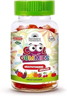 SUNSHINE NUTRITION Cool Gummies فيتامينات نباتية متعددة ، 120 حبة