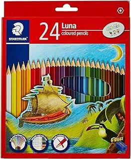 Staedtler Luna 24 Colors Coloured Pencil Set With Free Pencil Sharpener