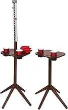 GoSports ScoreCaddy Set of 2 Outdoor Scoreboard Tables with Drink Holders - Perfect Score Tracker Accessory for Backyard and Yard Games