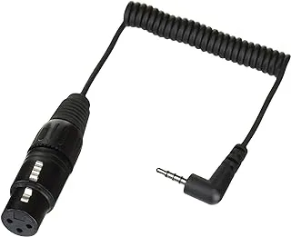 Sennheiser Ka 600 كابل توصيل ملفوف من موصل XLr 3 إلى 3.5 مم Trrs Jack Plug إلى Iphone أو Ipad لـ Mke 600 ، أسود ، 505799 ، Ka 600 I