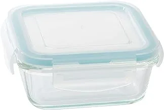 Taliona TL2213349 Boro Pro Square Food Container, Blue, H 23.4 x W 28.2 D 5.6 cm, Glass