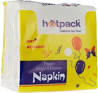 Hotpack Paper Tissue Napkin - 30 x 30 cm - 100-piece, White