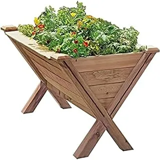 Dubai Garden Centre Wooden Custom Made V-Shape Herbs Planter