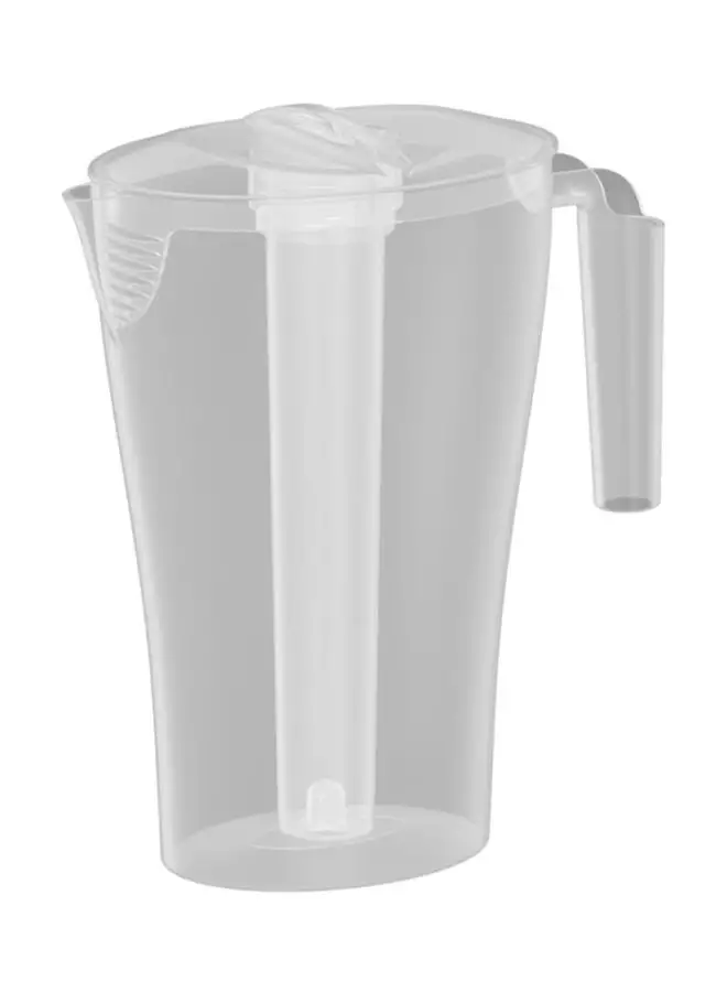 Cosmoplast Jug W/ Ice Holder- Transparent 2.5Liters