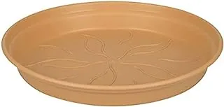 Elho Green Basics Plastic Saucer, 17 cm Size, Mild Terra