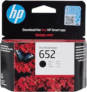 HP 652 Black Original Ink Cartridge [F6V25AE] | Works with HP DeskJet 3787, 3789, 3835, 4535 Printers