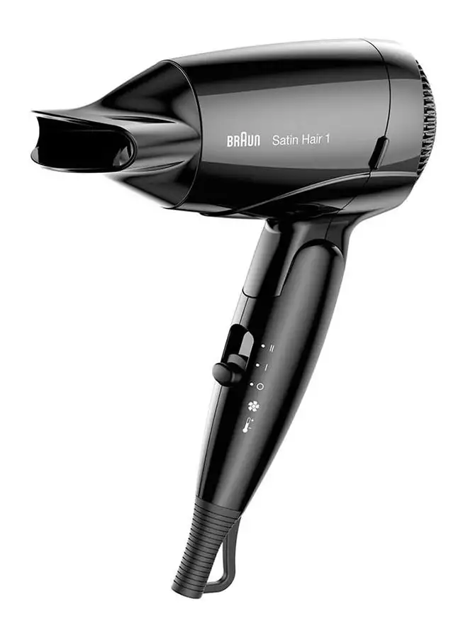 BRAUN 3 Style And Go Travel Satin Hair Dryer Black