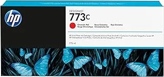 HP (Hewlett Packard) خرطوشة حبر أصلية C1Q38A Designjet Ink ، أحمر لوني ، 775 مل ، 773C