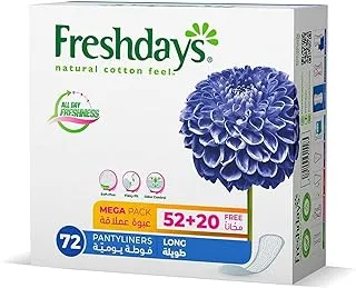 Freshdays Daily Liners Long 72 Pads