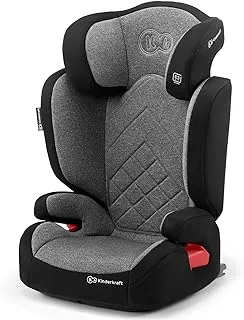 Kinderkraft Car Seat XPAND, Booster Child Seat, with Isofix, Adjustable Headrest, Side Protection, for Toddlers, Infant, Group 2/3, 15-36 Kg, Up to 12 Years, Safety Certificate Intertek, Gray