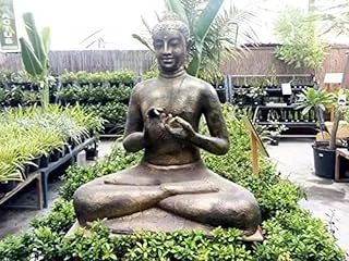 Dubai Garden Centre Sitting Buddha, Gold