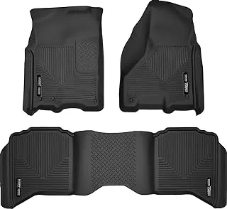 Husky Liners Weatherbeater | Fits 19-22 Ram 1500(Classic), 09-18 Ram 1500 Crew Cab, 10-18 Ram 2500/3500 w/automatic transmission, Front & 2nd Row Liners - Black | 99001