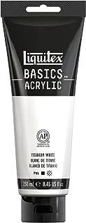 Liquitex Basics Acrylic Paint, 8.45-Oz Tube, Titanium White