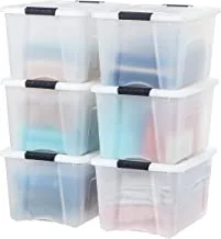 Iris Usa Tb-36 Storage Bin, 40 Qt, Pearl