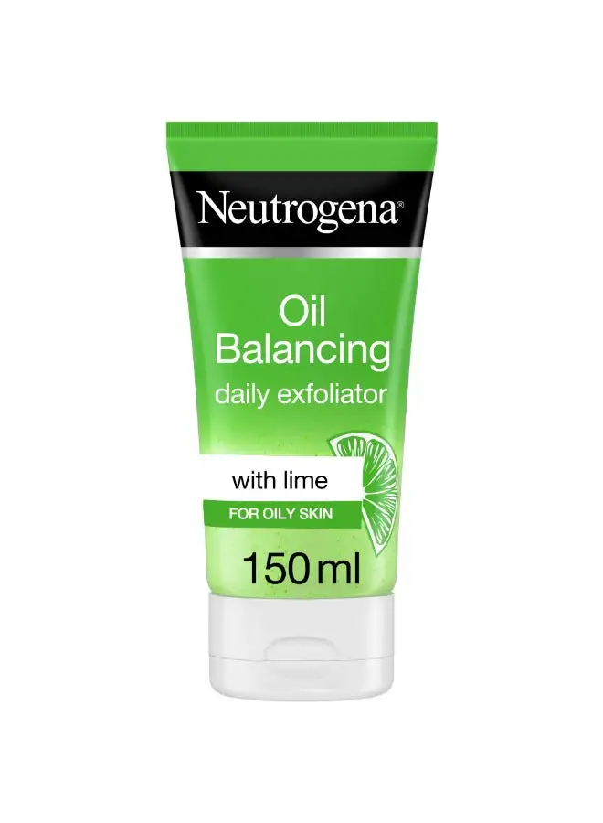 Neutrogena Oil Balancing Daily Exfoliator Lime And Aloe Vera For Oily Skin 150ml