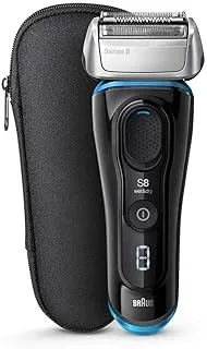 Braun 8325S Series 8 Wet & Dry Shaver With Travel Case - Black/Blue (Pack Of 1)