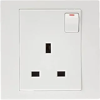 Schneider Electric Vivace, 1 Gang, Socket, 13A 250V, White, KB15