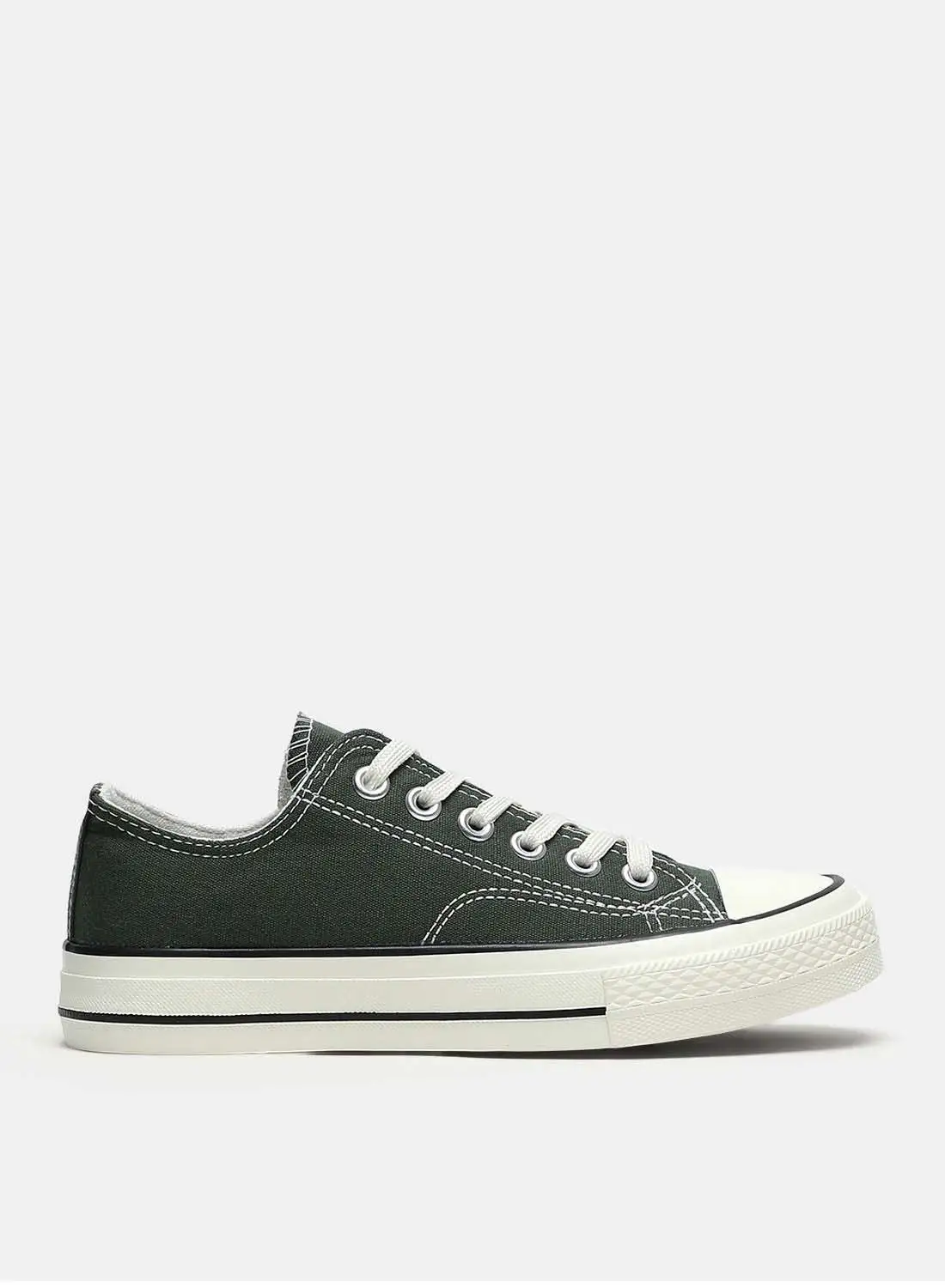 Athletiq Canvas Low Top Sneakers Olive