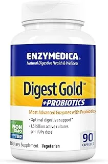 ENZYMEDICA Digest Gold + Probiotics ، 90 كبسولة