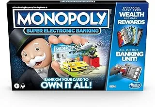 Monopoly Ultimate Rewards Board Game; Electronic Banking Unit; Cashless Gameplay Board Game; Tap Technology; for Ages 8+; Fun Family & Kids Board Game, Great Gift For All Occasions