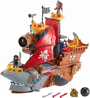 Imaginext Shark Bite Pirate Ship Playset with Figures