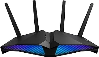 ASUS RT-AX82U V2 (AX5400) Dual Band WiFi 6 Gaming Router, PS5 compatible, Mobile Game Mode, ASUS AURA RGB, Lifetime Free Internet Security, Mesh WiFi support, Adaptive QoS