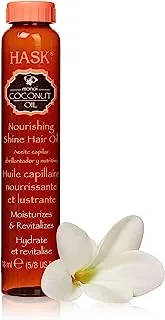 Hask Coconut Nourshing Shine Oil 18 مل ، 18 مل (عبوة واحدة)