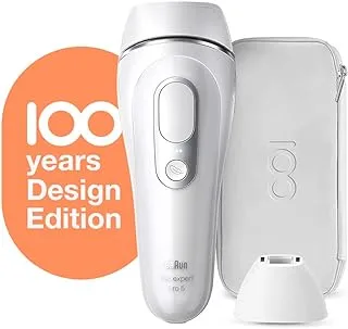 Braun Silk-Expert Pro 5 Design Edition, Mbsep5 Ipl, White With 2 Extras: Precision Head And Premium Bag