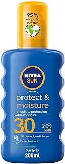 NIVEA SUN Spray, UVA & UVB Protection, Protect & Moisture, SPF 30, 200ml