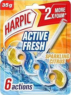 Harpic Active Fresh Toilet Block, Sparkling Citrus - 35 G