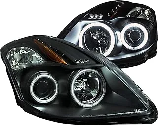 ANZO USA 121395 Black/Clear/Amber Projector Headlight for Nissan Altima