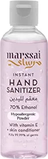 Marssai Instant Hand Sanitizer 70% Ethanol, Hypoallergenic Powder, 100 Ml, Pink