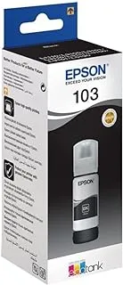 Epson 103 Ecotank Ink Bottle, Black Ink For Printer Refill, 65ml