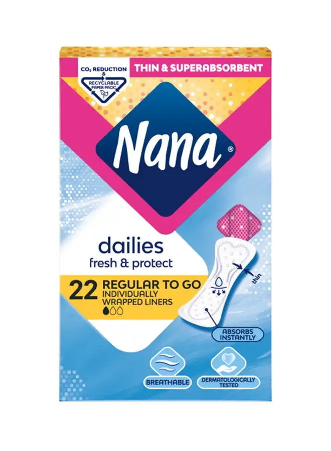 Nana 22-Piece Single Wrapped Pantyliners