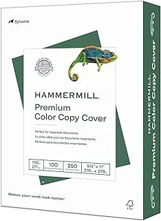 Hammermill Cardstock, Premium Color Copy, 32 lb, 27.9 cm x 43.1 cm-1 Pack (250 Sheets) - 100 Bright, Made in the USA Card Stock, 120024R