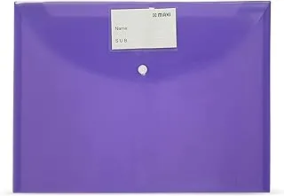 MAXI FOOL SCAP CLEAR BAG 300 MICRON PURPLE,Document Folders