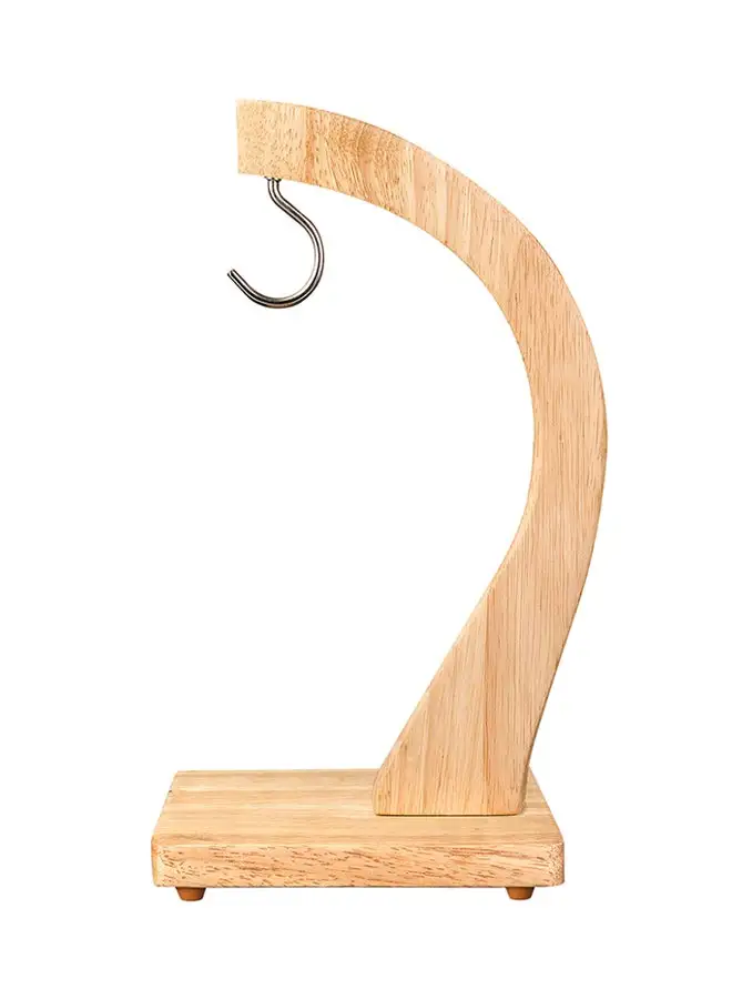 BILLI Wooden Banana Hanger Beige 13.5x29.5x13.5cm