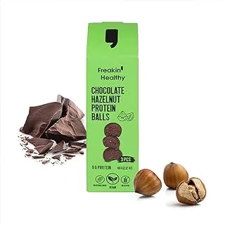 Freakin Healthy Chocolate Covered Choco Hazelnut Protein Balls 60G, Gluten Free, Vegan And Healthy Raw Chocolate Snacks