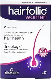 Vitabiotics Hairfollic Woman ، 60 قرصًا