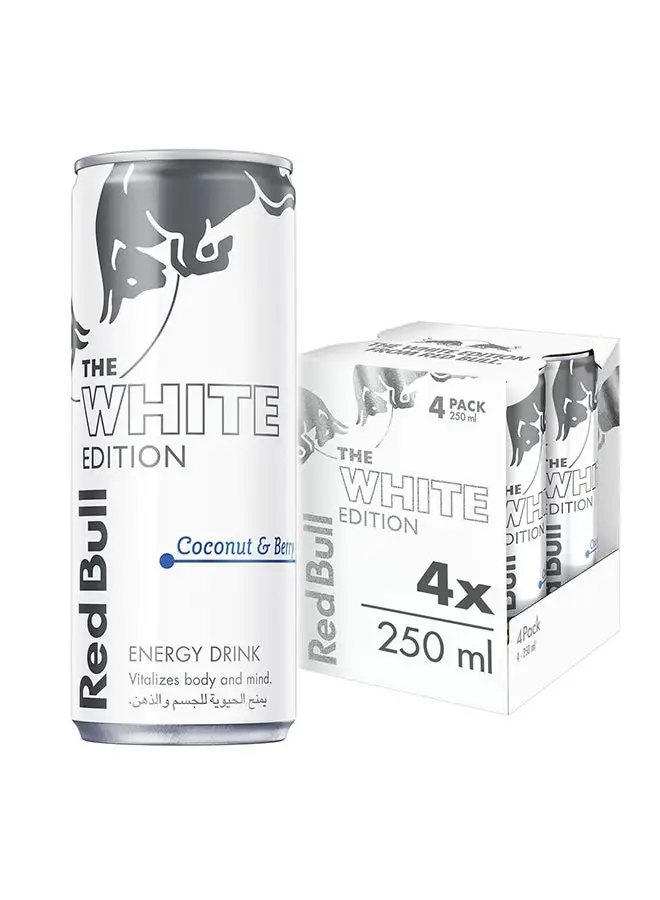 Red Bull Coconut and Berry Energy Drink Coconut 250ml عبوة من 4 قطع