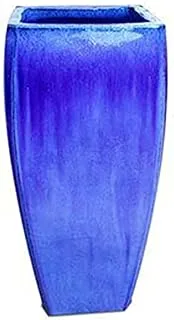 Dubai Garden Centre Tall Milan Planter, Blue