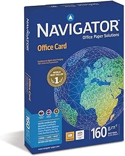 NAVIGATOR Nuco Office Card- A4 Colour Printer Paper - Multi-Purpose Photocopier White 160gsm 250 Sheets