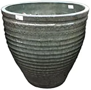 Dubai Garden Centre Ceramic Pot, Small, Green