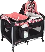 Baby Trend Resort Elite Nursery Center - Dotty - Pink And Black - Playard