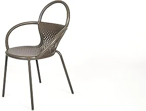 KOSE CHAIR BRUSHED ALUMINIUM, CHARBON