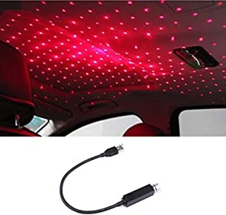 AUTO-YUME Decorative Lamp - Adjustable Usb Car Interior Light Mini Led Roof Star Night Lights Projector Atmosphere Room Party Decoration ()