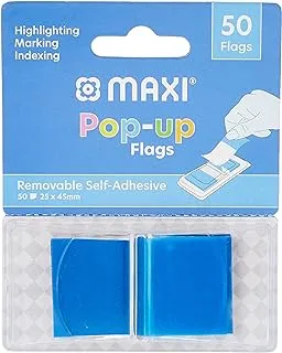 MAXI SELF ADHESIVE POP-UP FLAGS FLAT BLUE 50PC