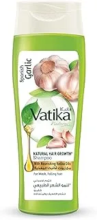 Vatika Naturals Spanish Garlic Natural Hair Growth Shampoo 400ml | For Natural Hair Growth | With Nourishing Vatika Oils | For Weak & Falling Hair