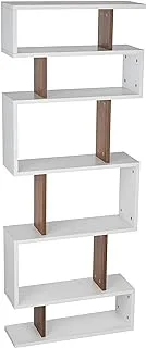 Bravo Home Tablero Bookcase, Walnut/White